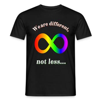 Neurodiversity, Autism awareness, We are - Men's T-Shirt - black - Front - AI Model Male 178 light (178cm)
