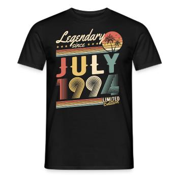 Legendary Since July 1994 Limited Edition - Männer T-Shirt - Schwarz - Vorne - AI Model Male 178 light (178cm)