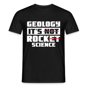 Géologue Géologue Fossiles - Rock Science - T-shirt homme - noir - Devant - AI Model Male 178 light (178cm)