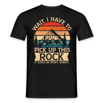 Geologie Geologe Fossilien Smoky Quartz - Männer T-Shirt - Schwarz - Vorne - AI Model Male 178 light (178cm)