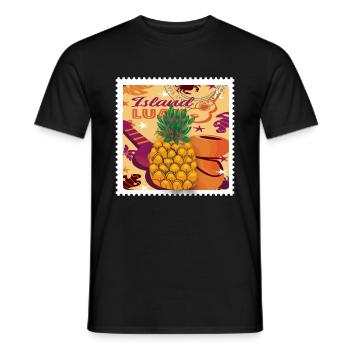 Ananas Tropical Hawaii Cadeau Enfants Hommes Fruits - T-shirt homme - noir - Devant - AI Model Male 178 light (178cm)