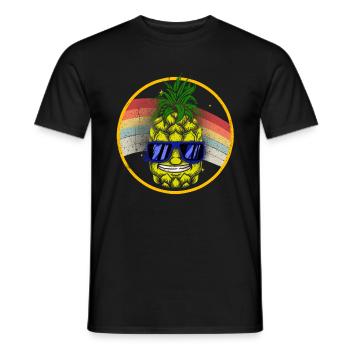 Ananas - T-shirt homme - noir - Devant - AI Model Male 178 light (178cm)