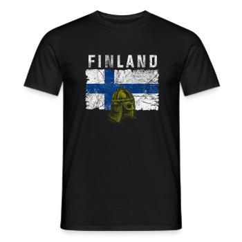Finlande Gift Scandinavia Finlande Suomi Finne - T-shirt homme - noir - Devant - AI Model Male 178 light (178cm)