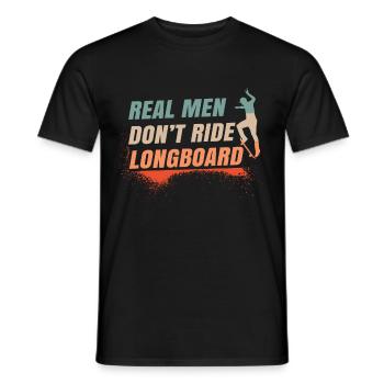 Skater Skateboard Gift Halfpipe Sk8 Ollie - Men's T-Shirt - black - Front - AI Model Male 178 light (178cm)