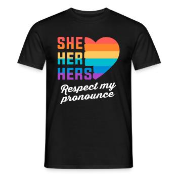Trans Transgenre Transsexuel Cadeau Queer - T-shirt homme - noir - Devant - AI Model Male 178 light (178cm)