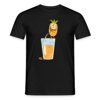Ananas Tropical Hawaii Cadeau Enfants Hommes Fruit - T-shirt homme - noir - Devant - AI Model Male 178 light (178cm)