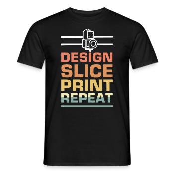3D Printer Printing Machine Technology Technology Hobby - Men's T-Shirt - black - Front - AI Model Male 178 light (178cm)