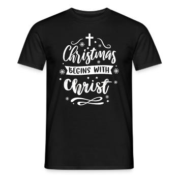 Christianity God Jesus Gift Church Religion - Men's T-Shirt - black - Front - AI Model Male 178 light (178cm)