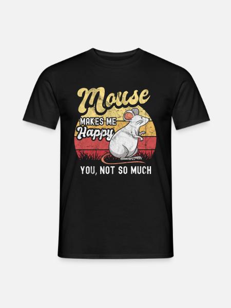 Mouse - Men's T-Shirt - black