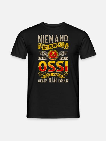 Ossi Geschenk Ostdeutschland NVA Germania Osten - Männer T-Shirt - Schwarz