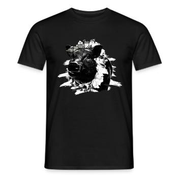Pig Tshirt Children Women Piglet Piglet Piglet - Men's T-Shirt - black - Front - AI Model Male 178 light (178cm)