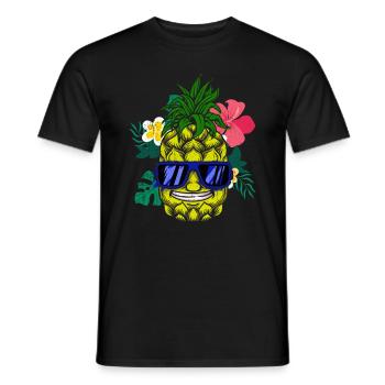 Ananas Hawaii Cadeau Fruits Fruits Ananas Fruit - T-shirt homme - noir - Devant - AI Model Male 178 light (178cm)