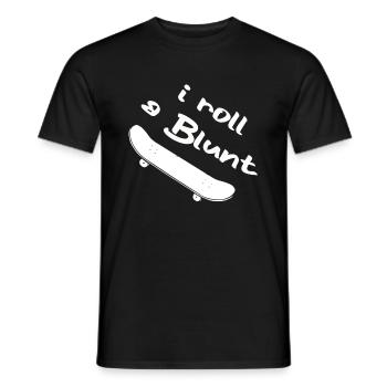 Skater Skateboard Gift Halfpipe Sk8 Ollie - Men's T-Shirt - black - Front - AI Model Male 178 light (178cm)