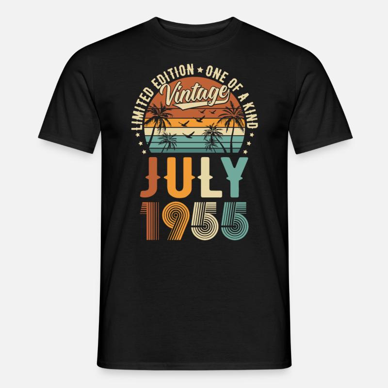 Limited Edition Juli 1955 Geburtstag Geschenk - Männer T-Shirt - Schwarz