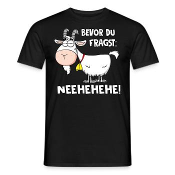 Bevor du fragst - Männer T-Shirt - Schwarz - Vorne - AI Model Male 178 light (178cm)
