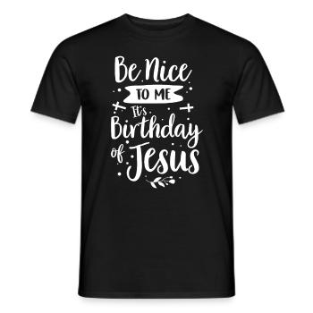 Christianity God Jesus Gift Church Religion - Men's T-Shirt - black - Front - AI Model Male 178 light (178cm)