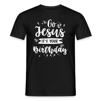 Christianity God Jesus Gift Church Religion - Men's T-Shirt - black - Front - AI Model Male 178 light (178cm)