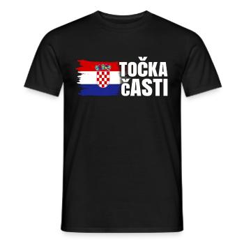 Kroatien Geschenk Herkunft Zagreb Hrvatska Heimat - Männer T-Shirt - Schwarz - Vorne - AI Model Male 178 light (178cm)
