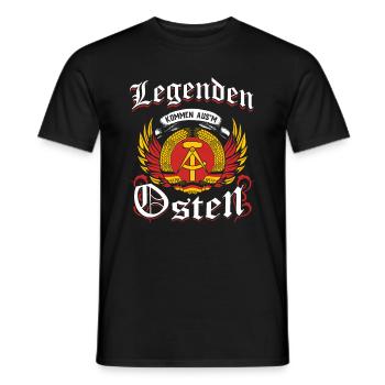 Ossi Geschenk Ostdeutschland NVA Germania Osten - Männer T-Shirt - Schwarz - Vorne - AI Model Male 178 light (178cm)