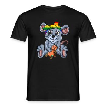 Souris Cadeau Souris Enfants Hommes Souris Conseils - T-shirt homme - noir - Devant - AI Model Male 178 light (178cm)