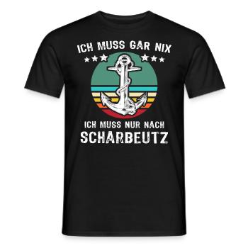 Scharbeutz Sprüche Scharbeutzer Spruch - Männer T-Shirt - Schwarz - Vorne - AI Model Male 178 light (178cm)
