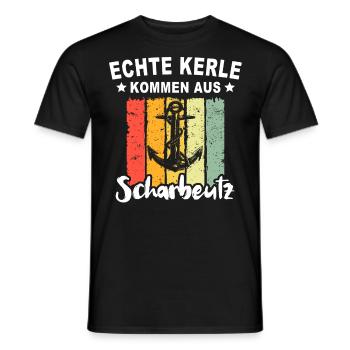 Scharbeutz Sprüche Scharbeutzer Spruch - Männer T-Shirt - Schwarz - Vorne - AI Model Male 178 light (178cm)