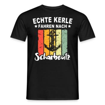 Scharbeutz Sprüche Scharbeutzer Spruch - Männer T-Shirt - Schwarz - Vorne - AI Model Male 178 light (178cm)