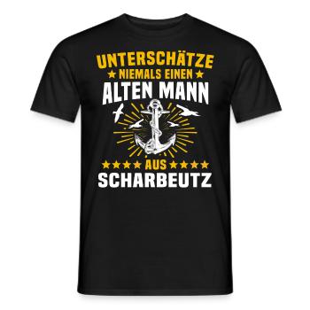 Scharbeutz Sprüche Scharbeutzer Ostsee - Männer T-Shirt - Schwarz - Vorne - AI Model Male 178 light (178cm)