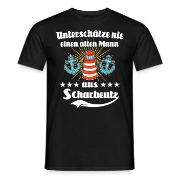 Scharbeutz Sprüche Scharbeutzer Ostsee - Männer T-Shirt - Schwarz - Vorne - AI Model Male 178 light (178cm)