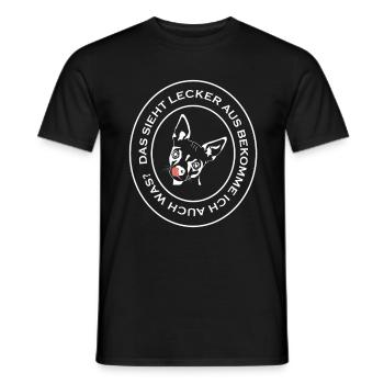 Chihuahua am betteln um lecker Essen - Männer T-Shirt - Schwarz - Vorne - AI Model Male 178 light (178cm)
