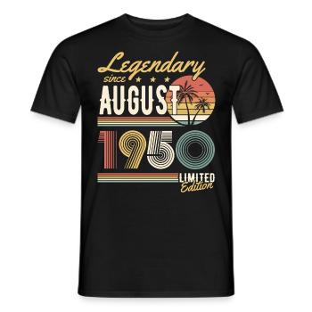 Légendaire depuis août 1950 Edition Limitée - T-shirt homme - noir - Devant - AI Model Male 178 light (178cm)