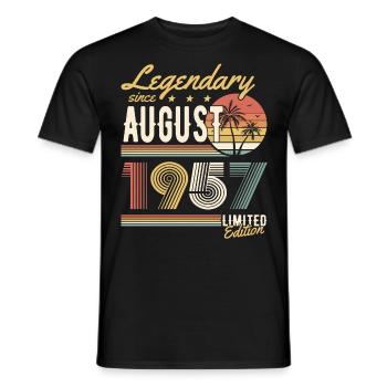 Légendaire depuis août 1957 Édition limitée - T-shirt homme - noir - Devant - AI Model Male 178 light (178cm)