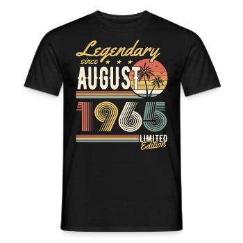 Légendaire depuis août 1965 Édition limitée - T-shirt homme - noir - Devant - AI Model Male 178 light (178cm)