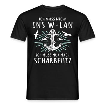 Scharbeutz Ostsee Scharbeutzer - Männer T-Shirt - Schwarz - Vorne - AI Model Male 178 light (178cm)