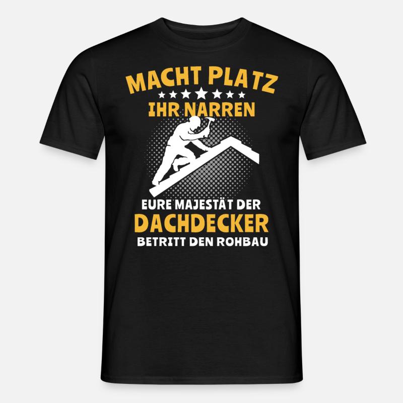 Dachdecker Dachspengler Dachdecken Dachklempner - Männer T-Shirt - Schwarz