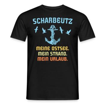 Scharbeutz Ostsee Scharbeutzer Souvenir - Männer T-Shirt - Schwarz - Vorne - AI Model Male 178 light (178cm)