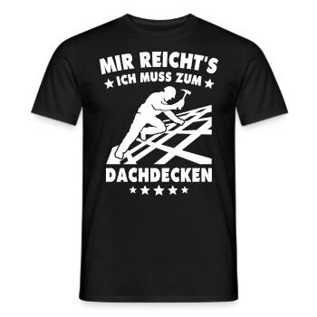 Dachdecker Sprüche Dachdecken - Männer T-Shirt - Schwarz - Vorne - AI Model Male 178 light (178cm)
