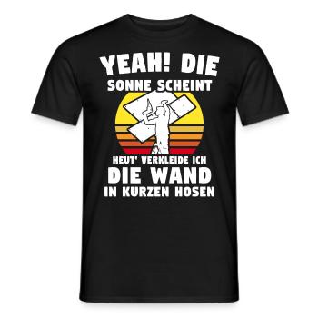 Trockenbauer Trockenbaumonteur Trockenbau - Männer T-Shirt - Schwarz - Vorne - AI Model Male 178 light (178cm)