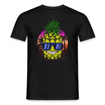 Ananas Hawaii Cadeau Fruits Fruits Ananas Fruit - T-shirt homme - noir - Devant - AI Model Male 178 light (178cm)