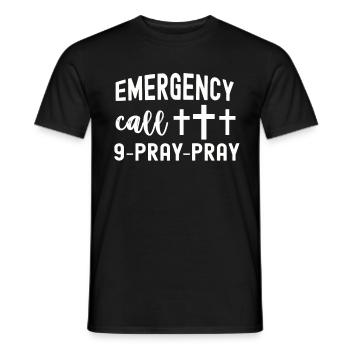 Chrétiens Religion Bible évangélique Église jésus - T-shirt homme - noir - Devant - AI Model Male 178 light (178cm)