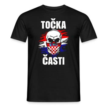 Kroatien Geschenk Herkunft Zagreb Hrvatska Heimat - Männer T-Shirt - Schwarz - Vorne - AI Model Male 178 light (178cm)