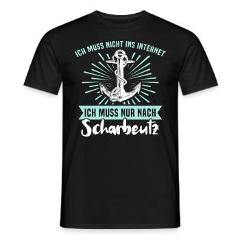 Scharbeutz Ostsee Scharbeutzer Urlaub - Männer T-Shirt - Schwarz - Vorne - AI Model Male 178 light (178cm)