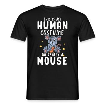 Souris Cadeau Souris Enfants Hommes Souris Conseils - T-shirt homme - noir - Devant - AI Model Male 178 light (178cm)