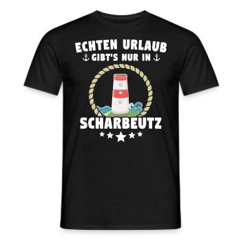Scharbeutz Ostsee Scharbeutzer Urlaub - Männer T-Shirt - Schwarz - Vorne - AI Model Male 178 light (178cm)
