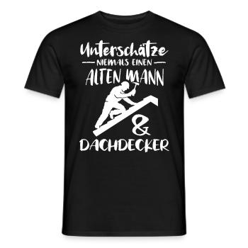 Dachdecker Dachdecken Dach Decken - Männer T-Shirt - Schwarz - Vorne - AI Model Male 178 light (178cm)
