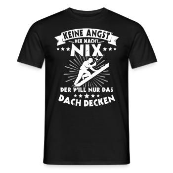 Dachdecker Dachdecken Dach Decken - Männer T-Shirt - Schwarz - Vorne - AI Model Male 178 light (178cm)
