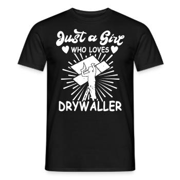 Drywall - Men's T-Shirt - black - Front - AI Model Male 178 light (178cm)
