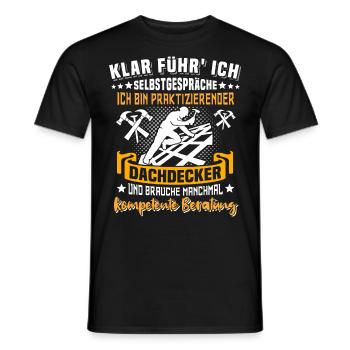 Dachdecker Dachspengler Dachklempner Dachdecken - Männer T-Shirt - Schwarz - Vorne - AI Model Male 178 light (178cm)