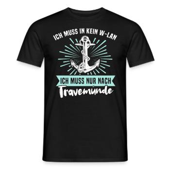 Urlaub Travemünde Ostsee - Männer T-Shirt - Schwarz - Vorne - AI Model Male 178 light (178cm)