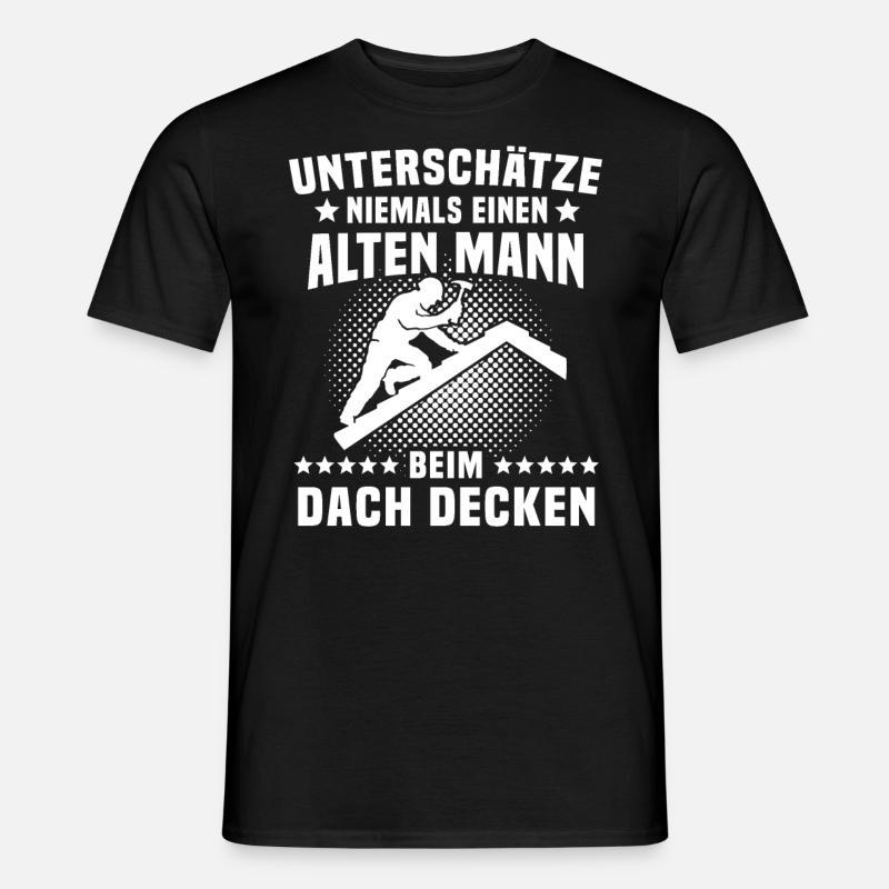 Dachdecker - Männer T-Shirt - Schwarz